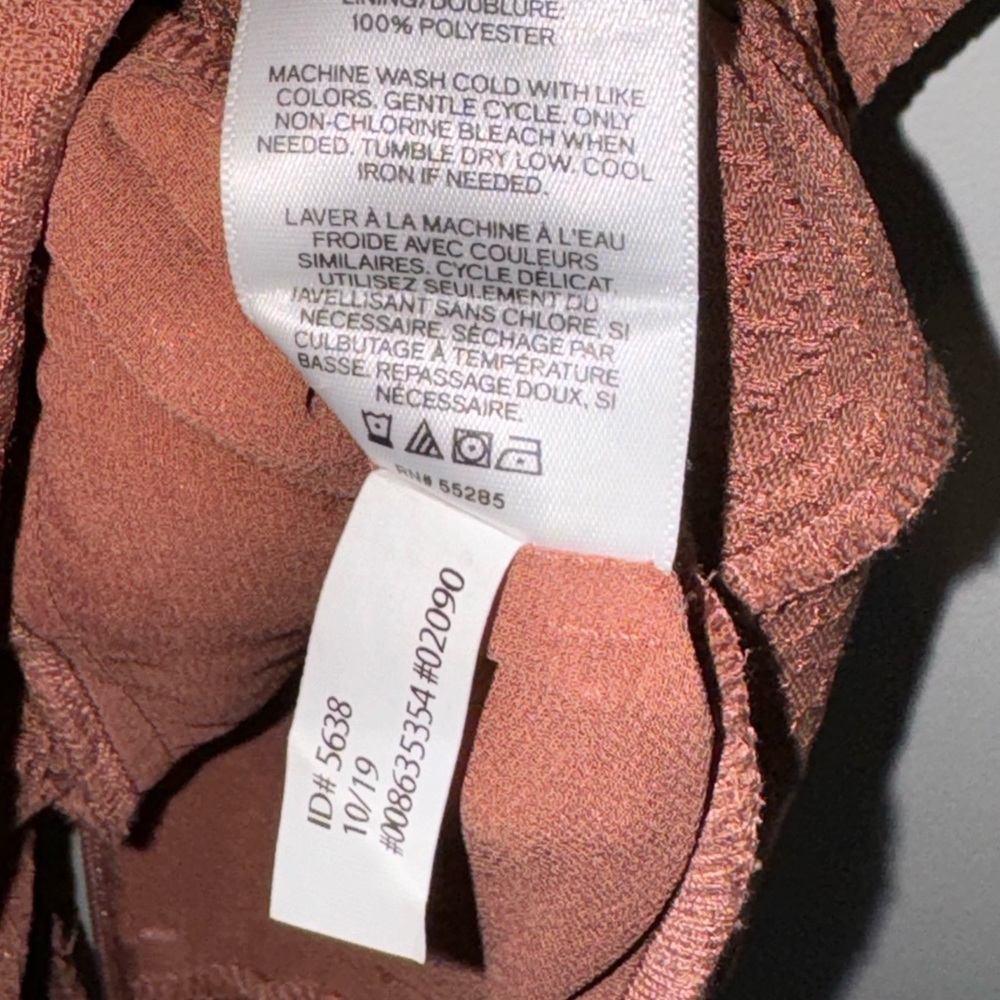 EXPRESS Rust Orange Peplum Tank Top - Picture 4 of 4